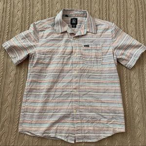 Volcom Shirts & Tops - ⭐️3/$25⭐️ boys volcom striped Button Down Shirt Volcom Shirts & Tops - ⭐️3/$25⭐️ boys volcom striped Button Down Shirt